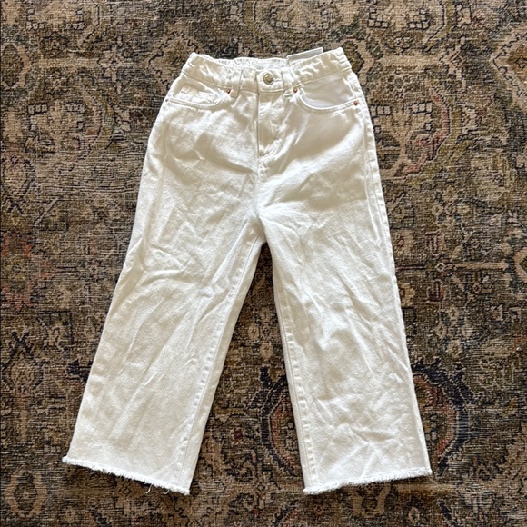 Zara Kids Cream Jeans - Picture 1 of 3